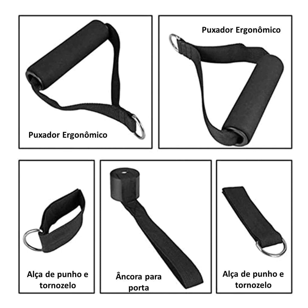 Elástico para treinos e exercícios em casa