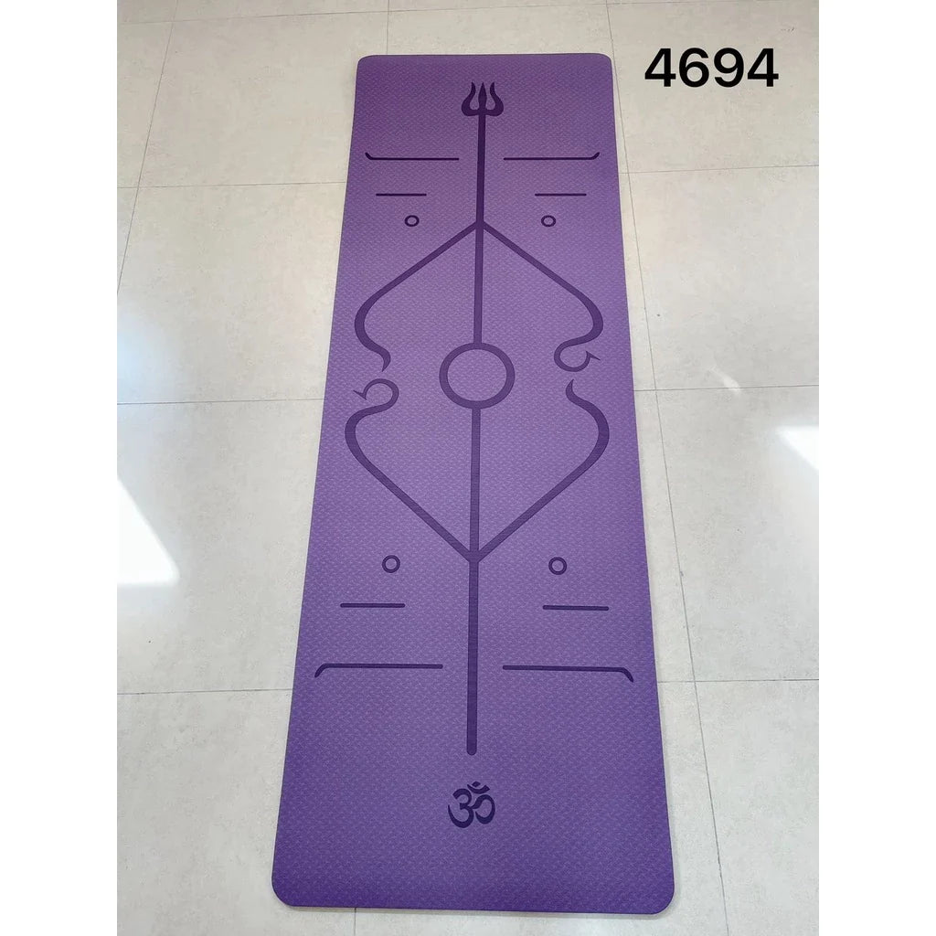 Tapete Profissional Dupla Face para Yoga Pilates Ginástica TPE